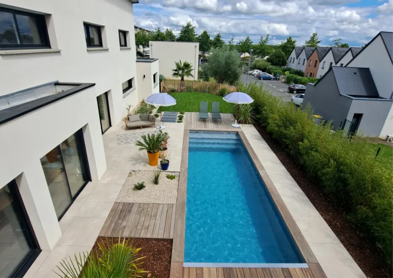 Aménagement d'une piscine à Pleumeleuc
