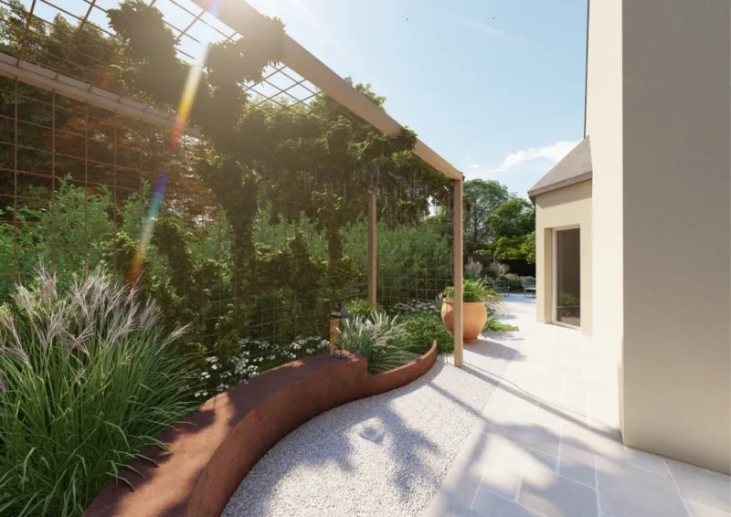 Conception d'une pergola à Bédée