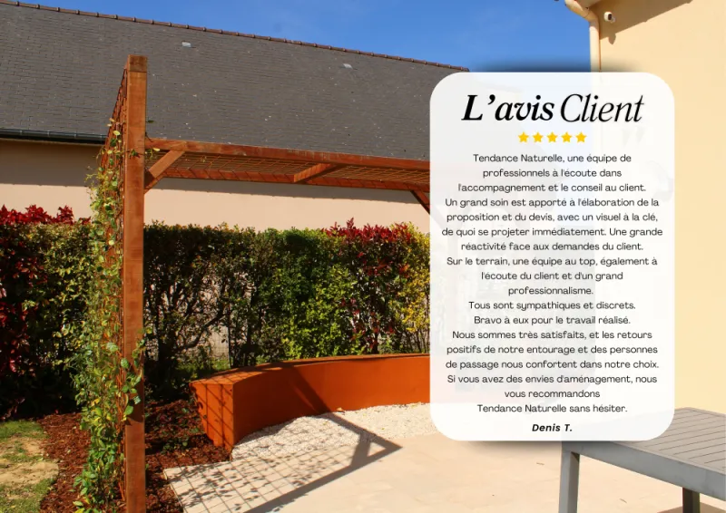 Aménagement d'une pergola à Bédée