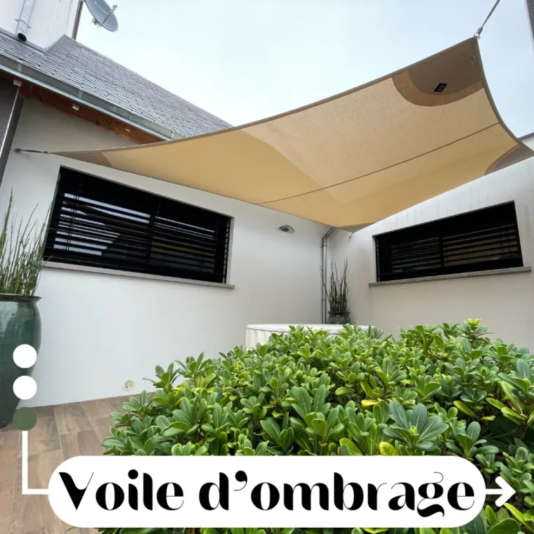 Installation d'une voile d'ombrage à Pleumeleuc, Pleumeleuc, Tendance Naturelle