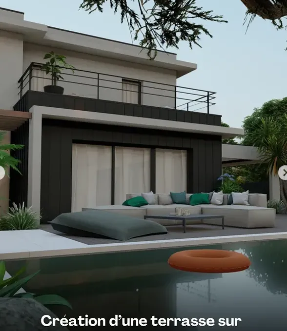 Création d'une terrasse sur mesure à Saint-Gilles, Pleumeleuc, Tendance Naturelle