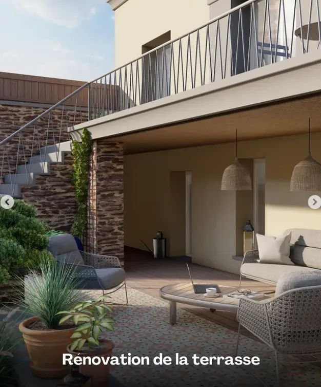 Rénovation de terrasse avec création de faux plafond à Pacé, Pleumeleuc, Tendance Naturelle