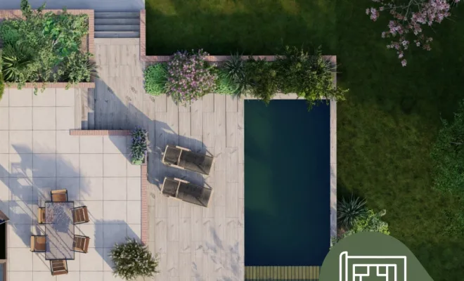 Conception d'un jardin avec piscine à Rennes