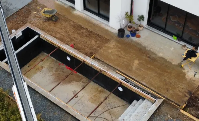 Création d'une piscine à Pleumeleuc