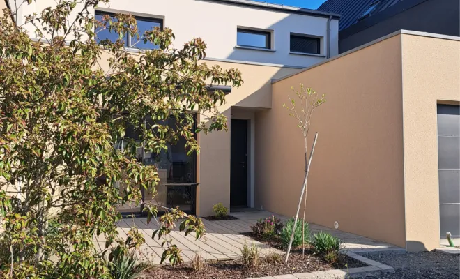 Aménagement complet d'un petit jardin à Pacé