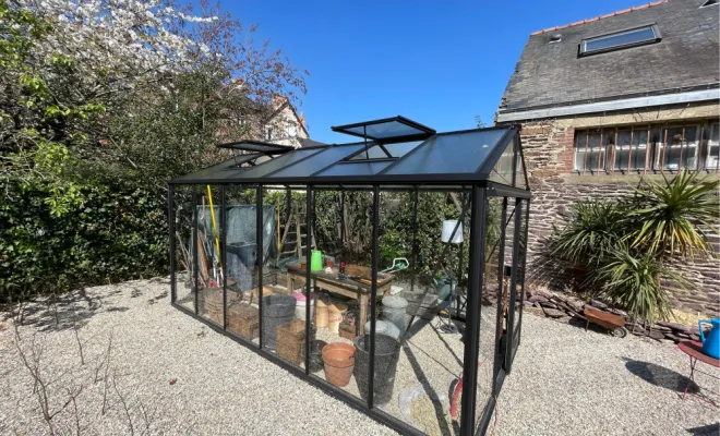 Aménagement d'une serre alu à Rennes