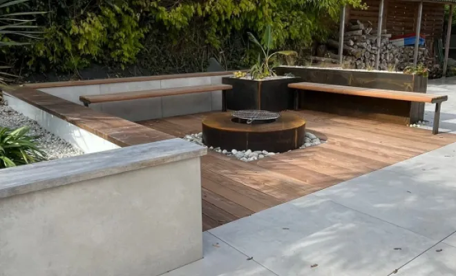 Aménagement d'un brasero à Saint-Aubin-d'Aubigné