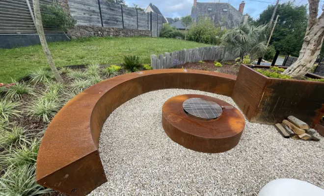 Aménagement d'un brasero à Monfort-sur-Meu