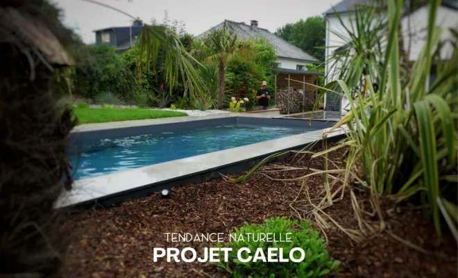 Aménagement d'une piscine et d'une terrasse à Saint-Aubin-d'Aubigné