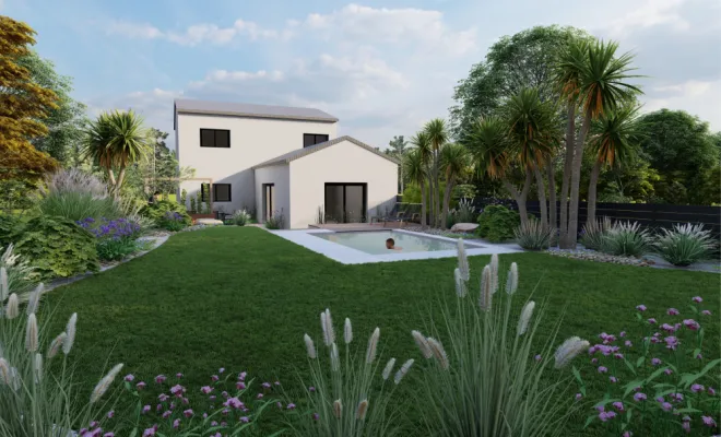 Conception d'une piscine et d'une terrasse à Saint-Aubin-d'Aubigné