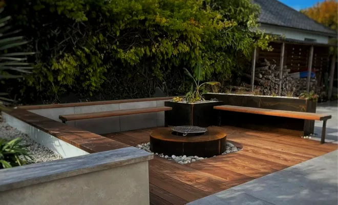 Aménagement d'une terrasse à Saint-Aubin-d'Aubigné