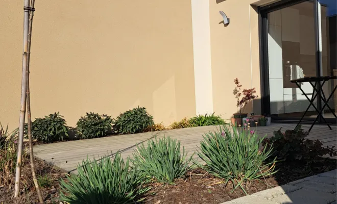 Aménagement complet d'un petit jardin à Pacé