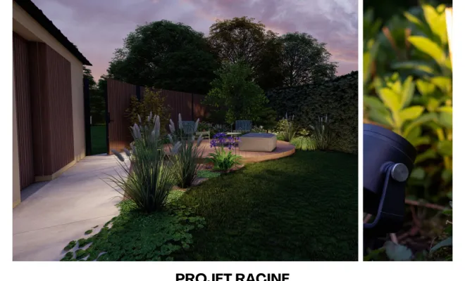 Conception d'un aménagement pour un petit jardin  à Bédée