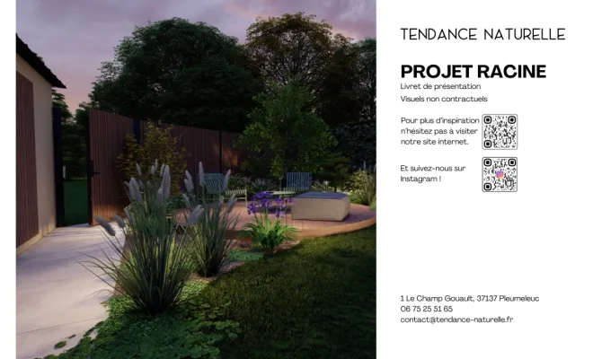 Conception d'un aménagement pour un petit jardin  à Bédée