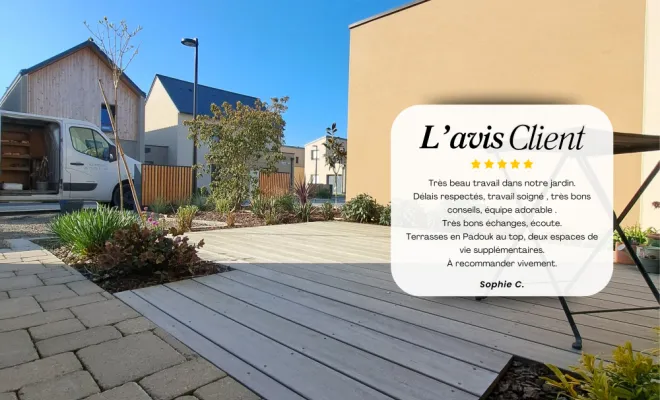 Aménagement complet d'un petit jardin à Pacé