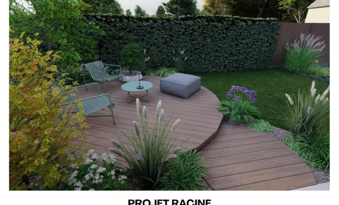 Conception d'un aménagement pour un petit jardin  à Bédée
