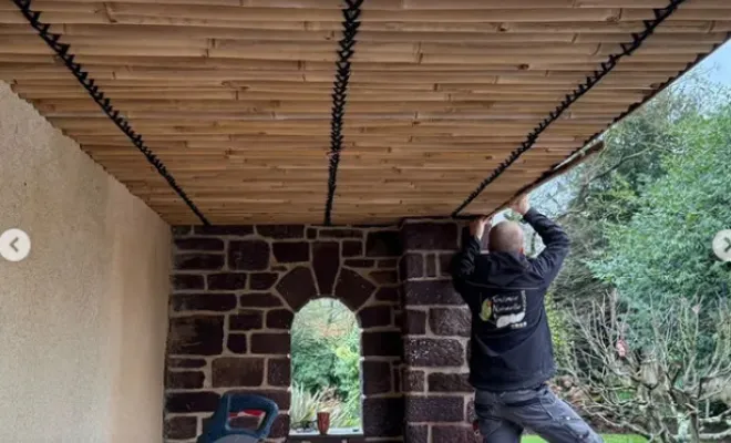Rénovation de terrasse avec création de faux plafond à Pacé, Pleumeleuc, Tendance Naturelle