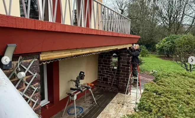 Rénovation de terrasse avec création de faux plafond à Pacé, Pleumeleuc, Tendance Naturelle