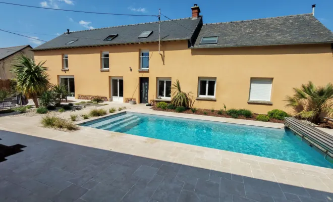 Aménagement d'une piscine à Pleumeleuc